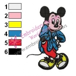 Mickey Mouse Cartoon Embroidery 55